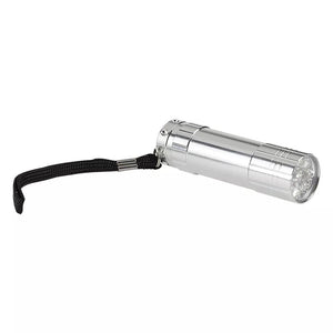 MAJORKA, baterijska lampa (9 led), srebrna