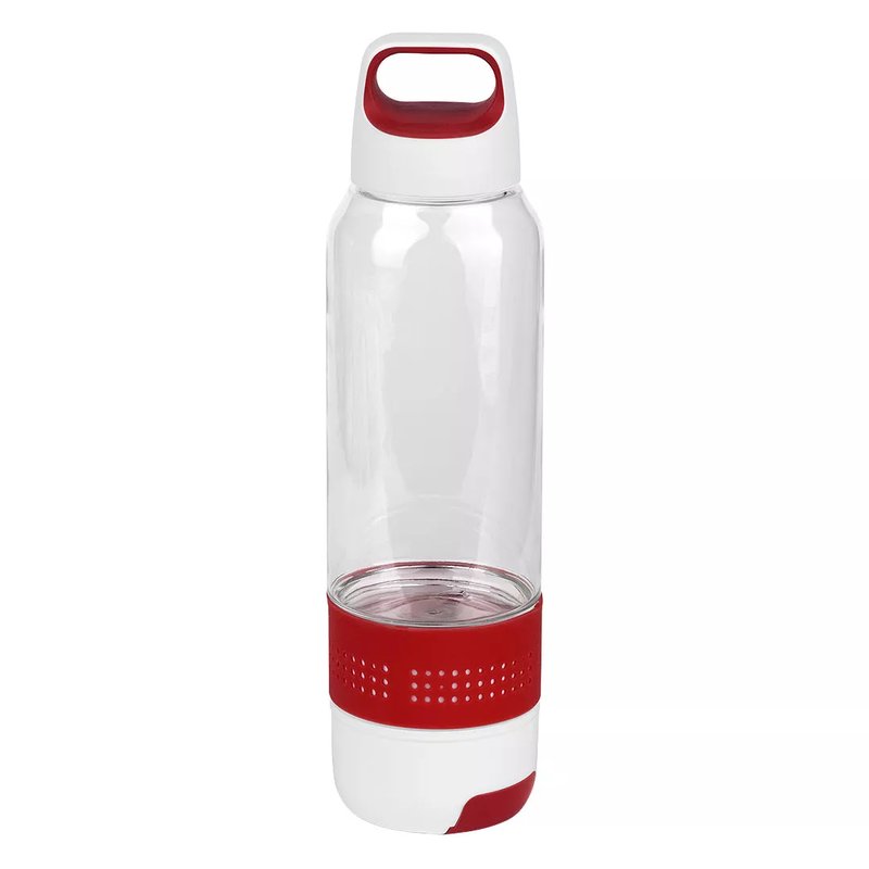 FITNESS, sportska boca sa peškirom, 600ml, crvena