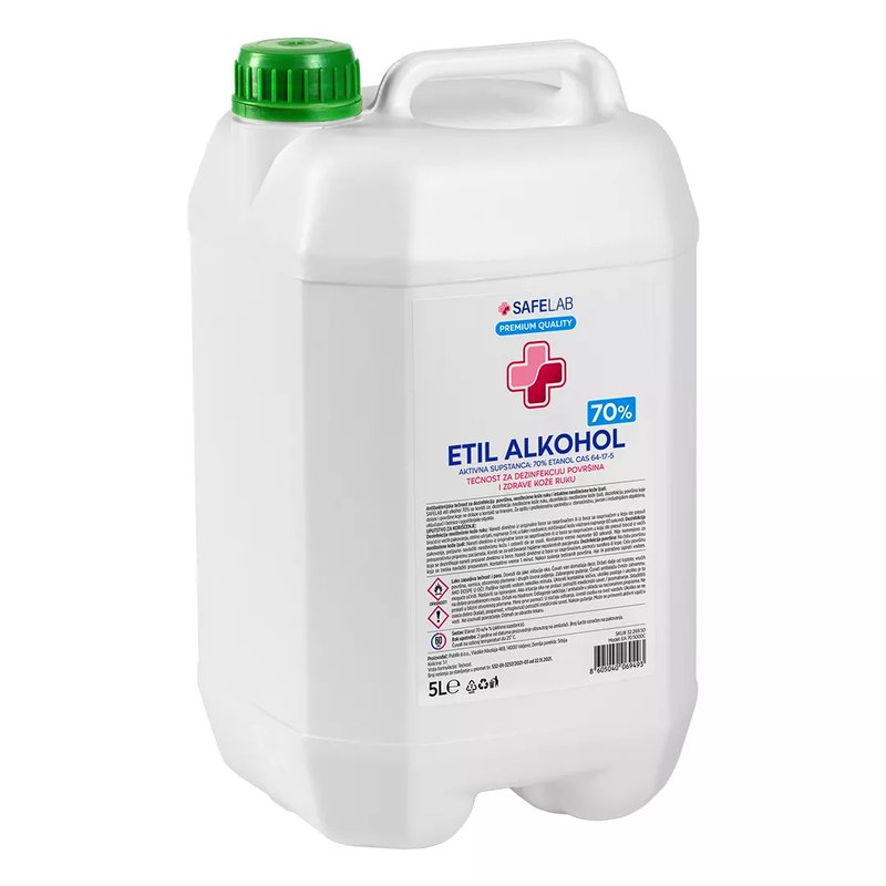 ETIL ALKOHOL 70% 5000C, etil alkohol 70%, zeleni
