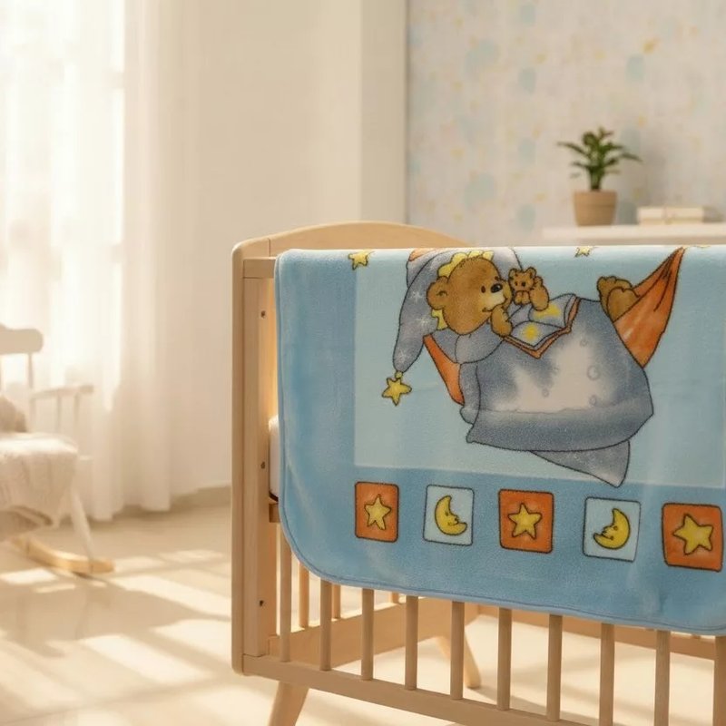 Bebi ćebe Sweet Winnie -100x120cm Blue color