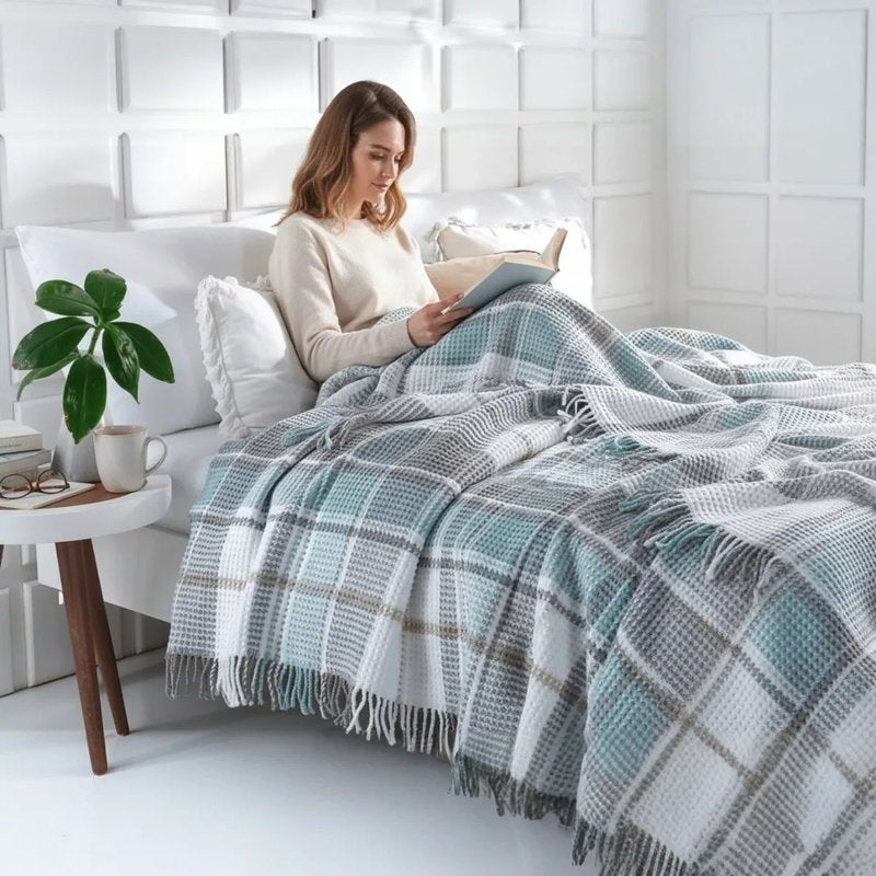 Ćebe Cozy 180x220cm Inka Mint – Akril/Pamuk