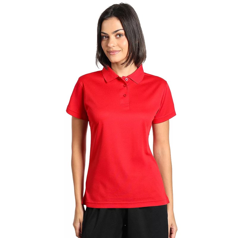 LACROSS LADY, ženska sportska polo majica, 130 g/m2, crvena