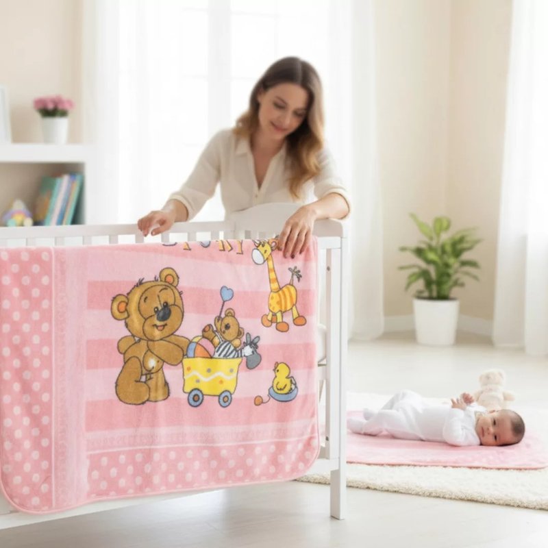 Bebi ćebe Toy story -100x120cm Pink color