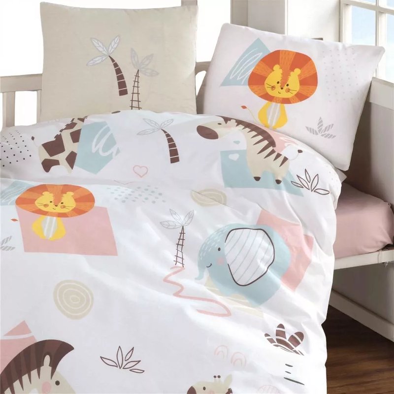 Bebi posteljina od 100% pamuka – Sweet Zoo – savršena udobnost za miran san