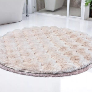Okrugla prostirka za kupatilo sa resicama – fi 80 cm A3