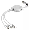 FLASH 60W 6IN1, usb type-c kabl za punjenje i prenos podataka, 6 u 1, 60w, beli