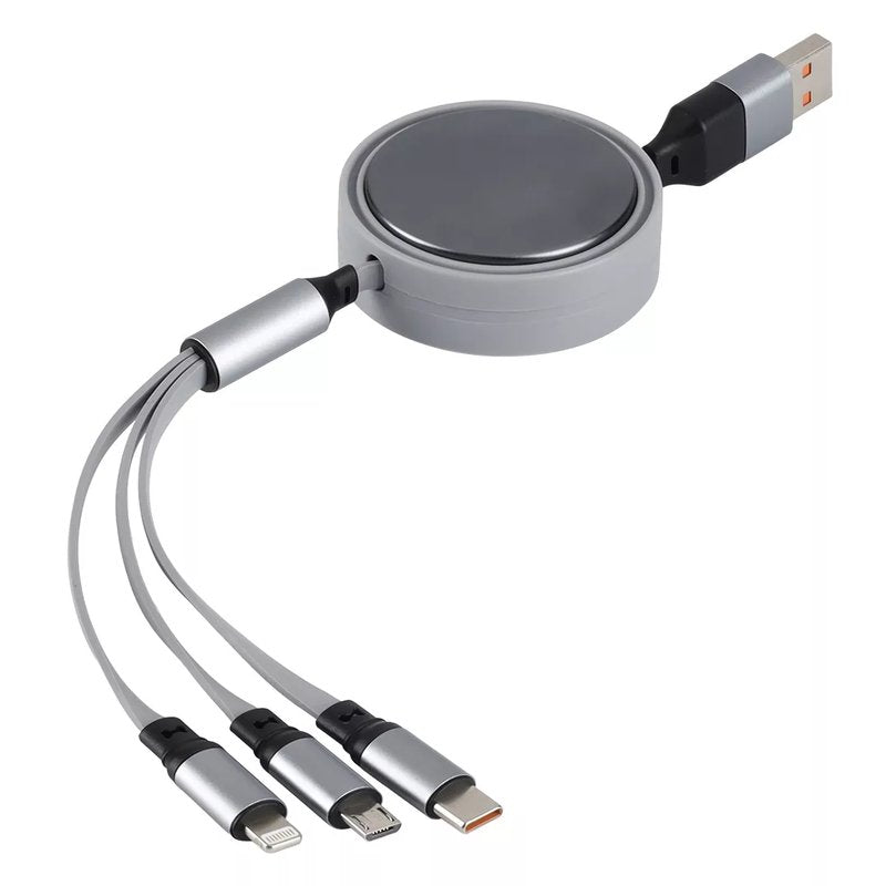INDUCTOR 60W 6IN1, usb type-c kabl za punjenje i prenos podataka, 6 u 1, 60w, sivi