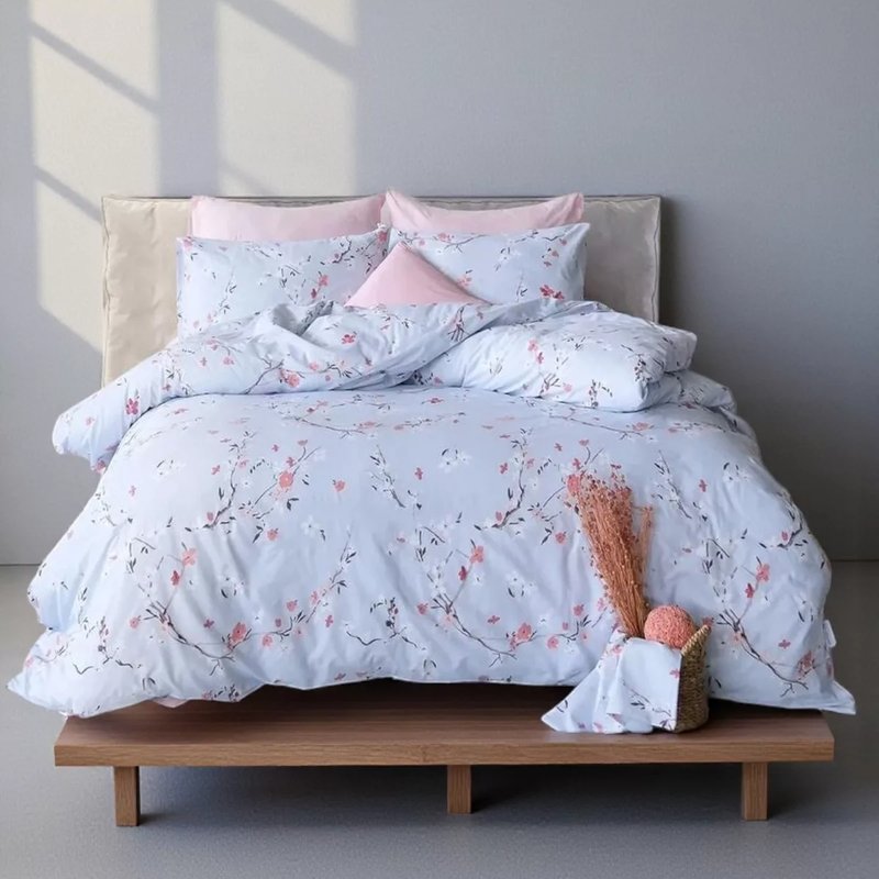 Komplet set posteljina Cotton 160x220cm Sakura Mavi