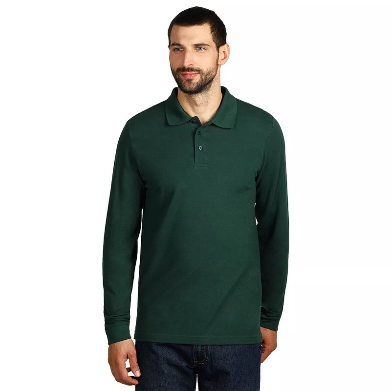 GATOR, pamučna polo majica dugih rukava, zelena