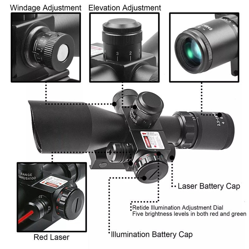 Optika sa laserom 2,5-10×40