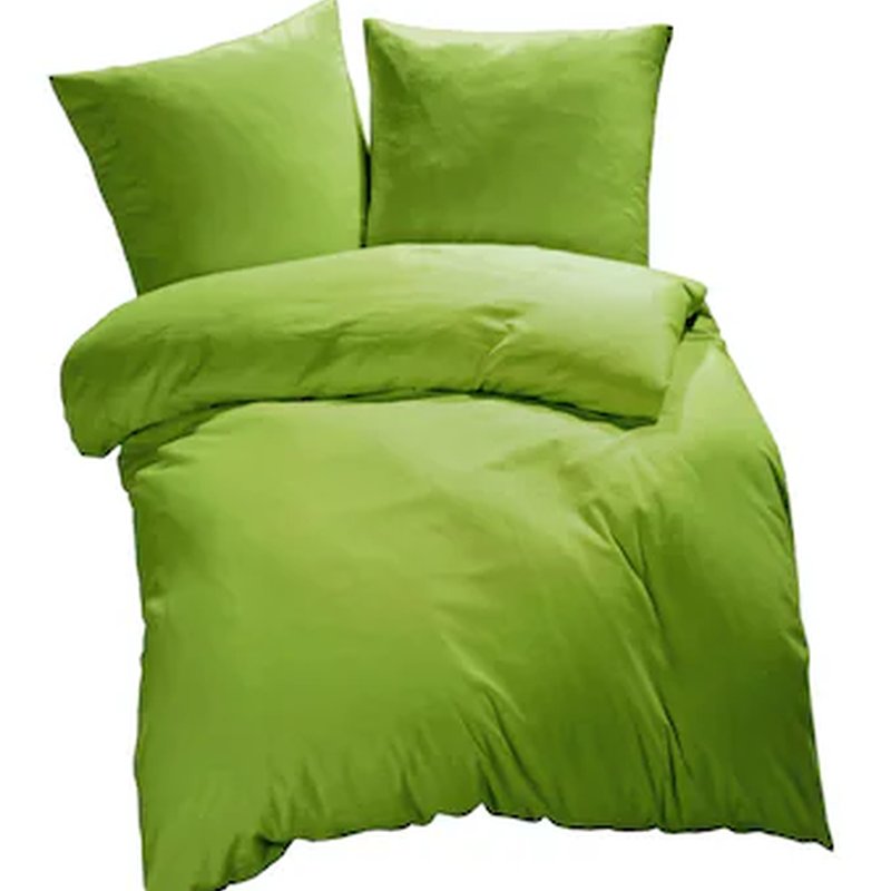 Jorganska navlaka + 2 jastučnice Saten green DOUBLE
