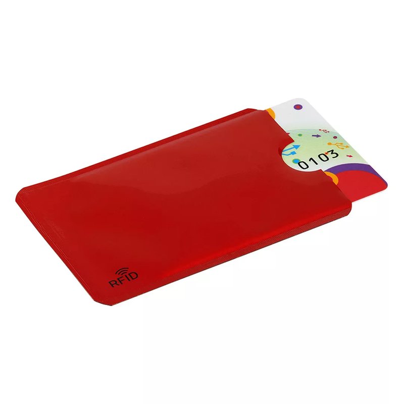 COVER, držač za kartice sa rfid zaštitom, crveni