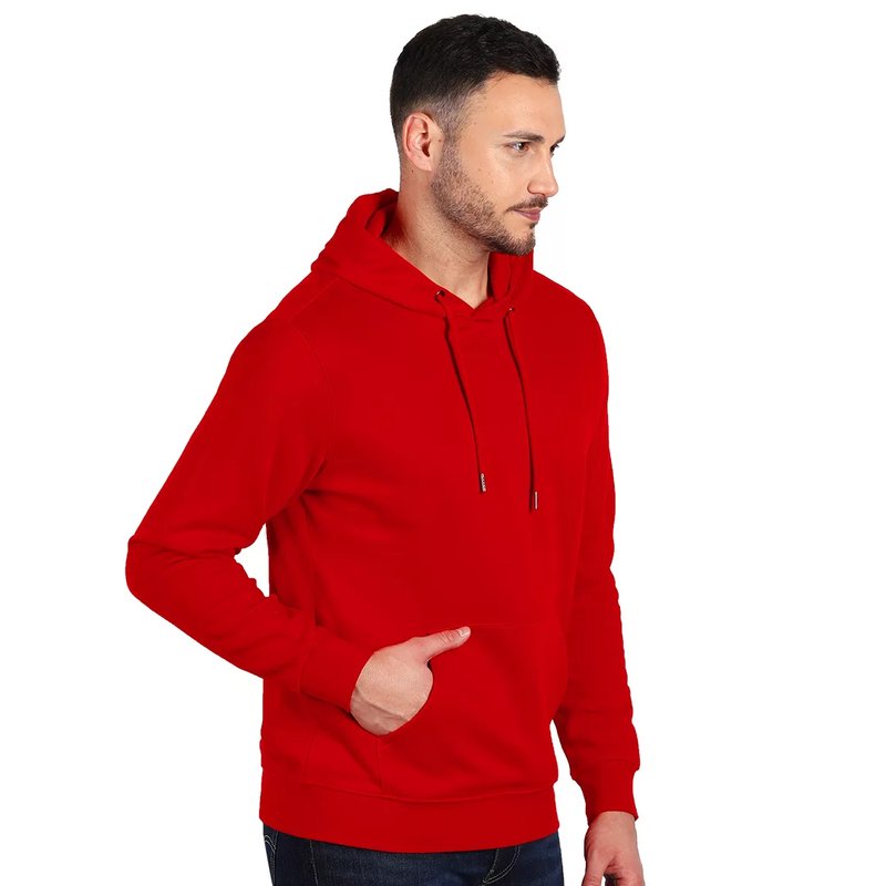 ABSOLUT HOODY 350, dukserica sa kapuljačom, od organskog pamuka, 350 g/m2, crvena