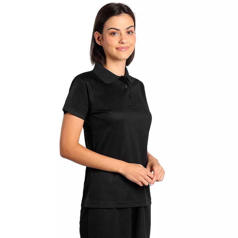 LACROSS LADY, ženska sportska polo majica, 130 g/m2, crna
