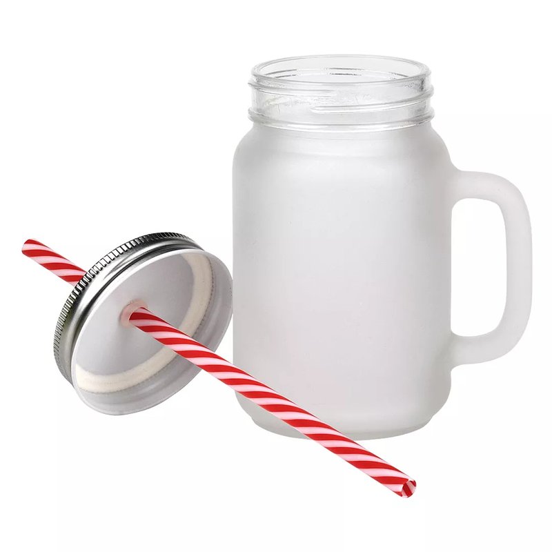 JAR SUBLI, staklena teglica za sublimaciju, 450 ml, transparentna