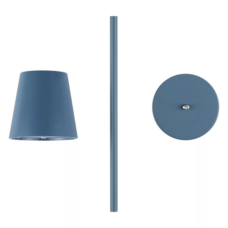 NERA, led stona lampa, azurno plava