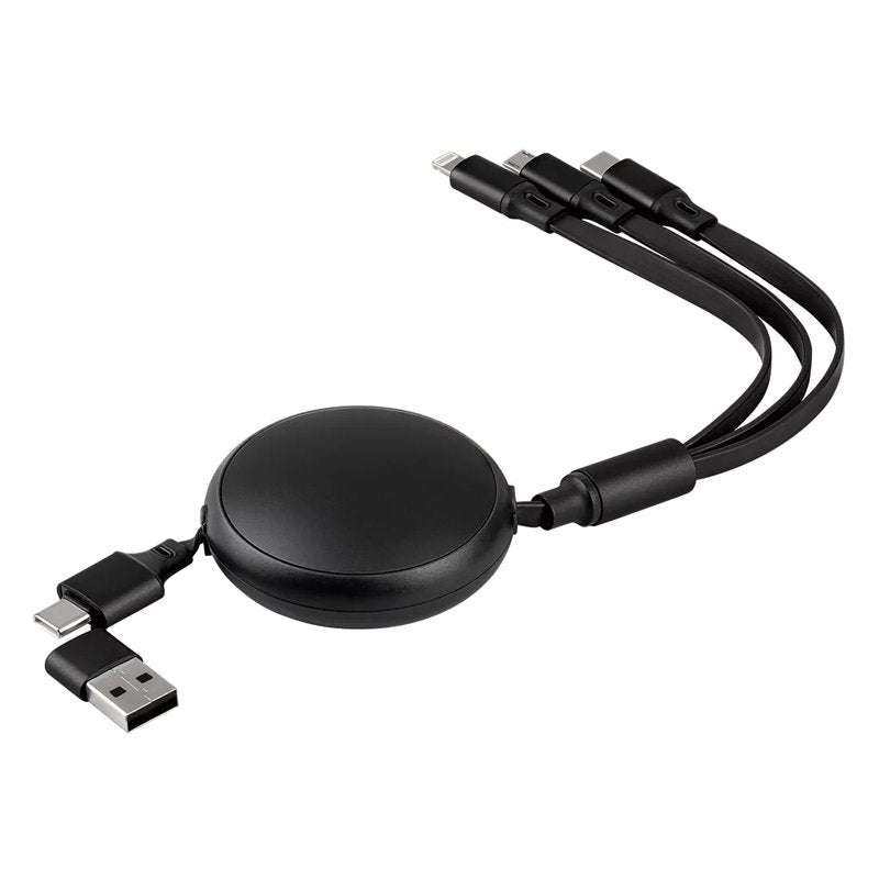 KEPLER 6IN1, usb type-c kabl za punjenje i prenos podataka, 6 u 1, 60w, crni