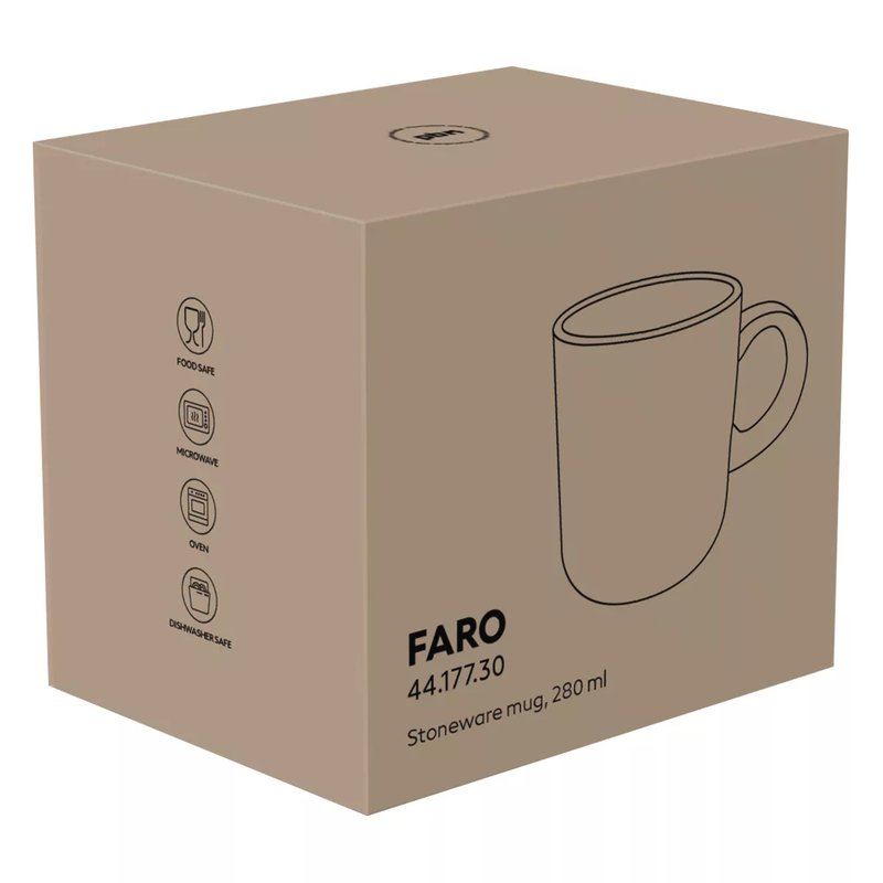FARO, keramička šolja, 280 ml, crvena