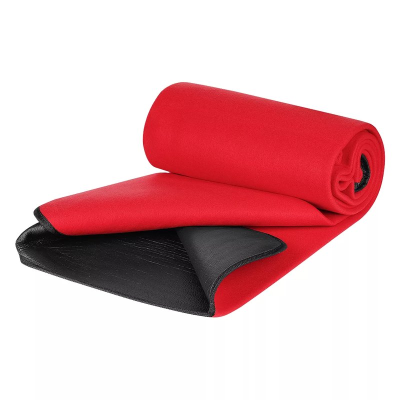 BLANKET SQUARE, vodootporno ćebence od brušenog polara, 180 g/m2, crveno