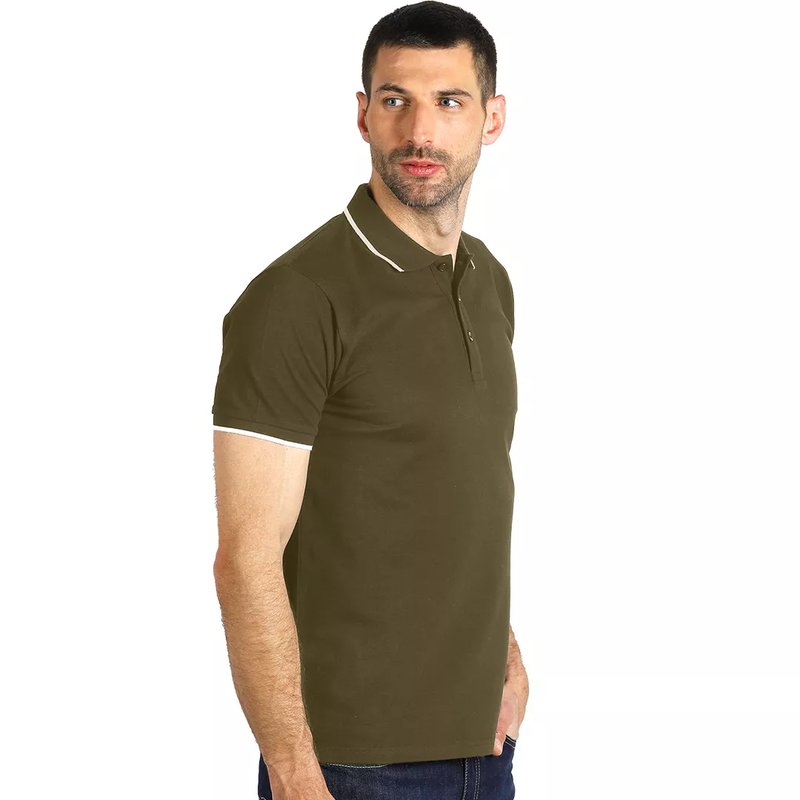ATLANTIC, polo majica, 190 g/m2, maslinasta