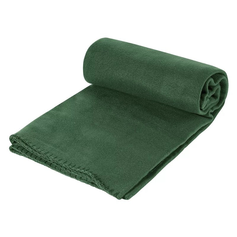 BLANKET FLAT, ćebence od brušenog polara, 180 g/m2, tamno zeleno