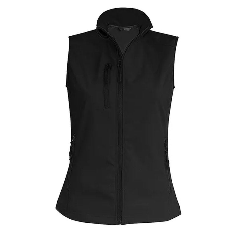 FEEDBACK WOMEN, ženski softshell prsluk, crni