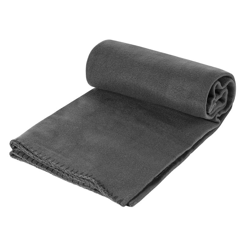 BLANKET FLAT, ćebence od brušenog polara, 180 g/m2, tamno sivo