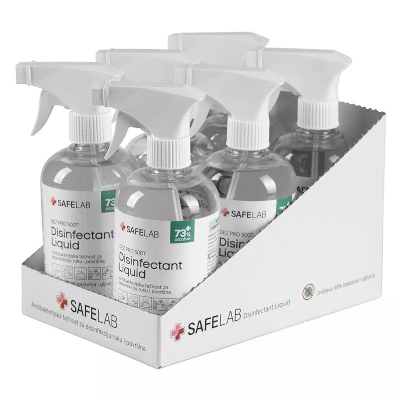 DEZ PRO 500T, antibakterijska tečnost za dezinfekciju, 500 ml, bela