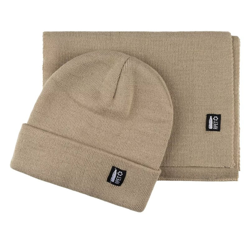 NORDIC SET, zimska kapa i šal, bež