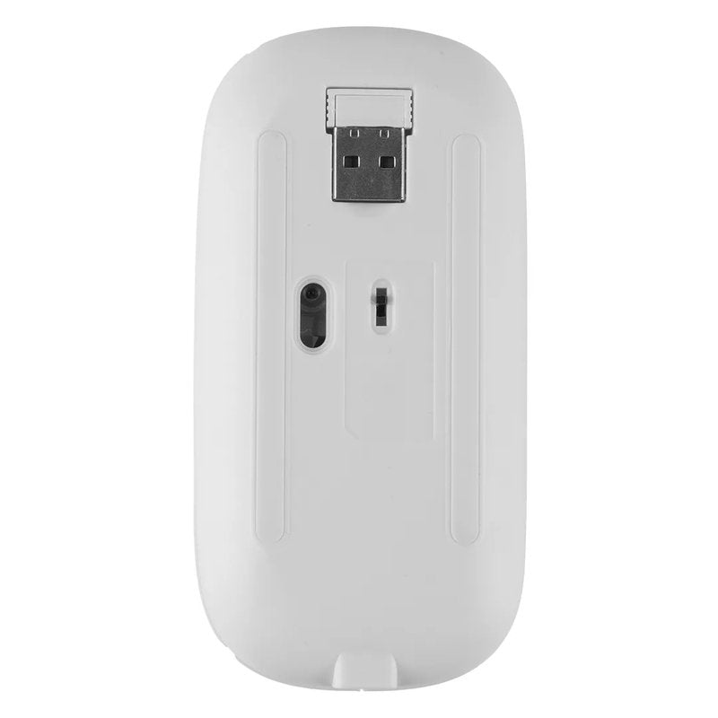 DIGITAL, bežični miš, rf sa punjivom baterijom, beli