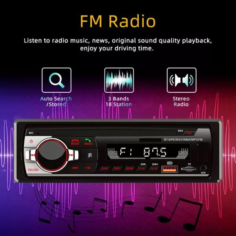 Bluetooth auto radio – MP3 plejer –  LCD
