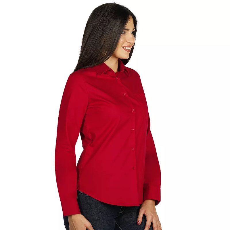 COMFORT LSL WOMEN, ženska košulja dugih rukava, crvena
