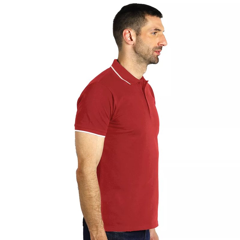 ATLANTIC, polo majica, 190 g/m2, crvena