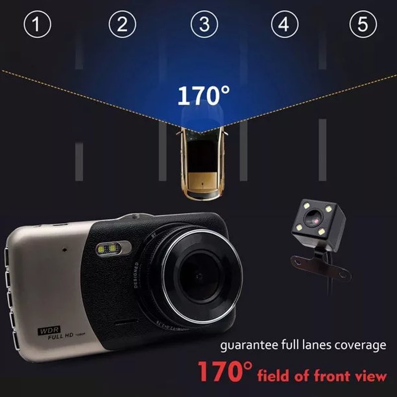 Auto kamera Full HD 4″ sa parking kamerom
