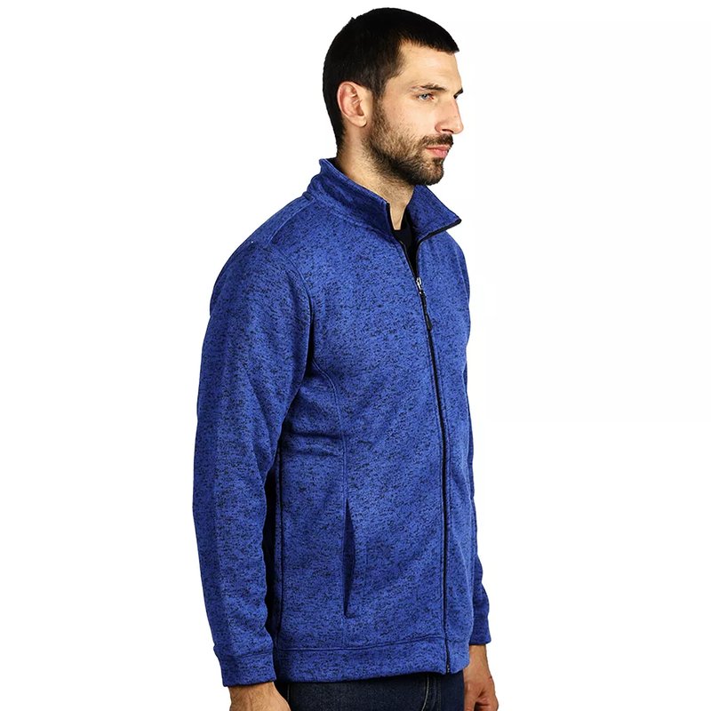 JUMPER, melirana dukserica sa visokom kragnom, 280 g/m2, rojal plava