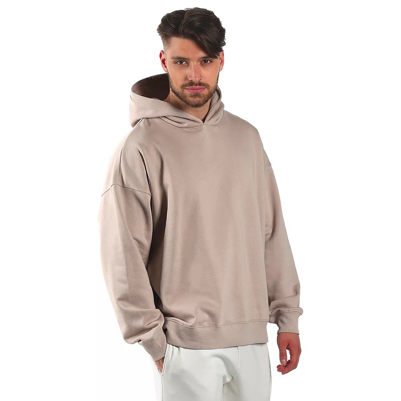 BIG HOODY, široka dukserica sa kapuljačom od organskog pamuka, 300 g/m2, svetlo braon