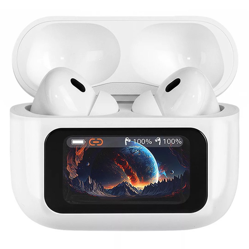 DECIBEL PLUS, bežične stereo slušalice, bele