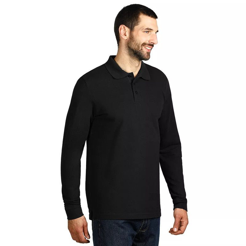 GATOR, pamučna polo majica dugih rukava, crna
