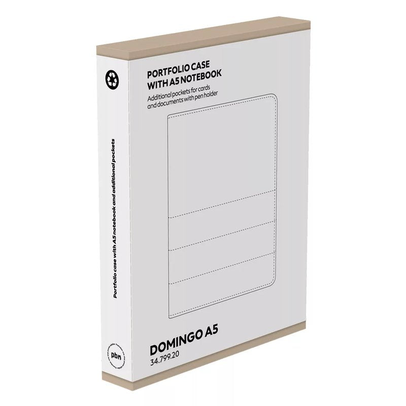 DOMINGO A5, portfolio sa notesom a5, plavi