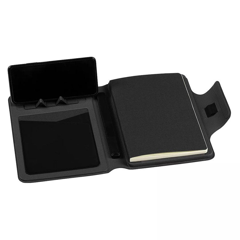 MAGNOTE, portfolio sa notesom a5 i pomoćnom baterijom za bežično punjenje, 8000 mah, tamno sivi