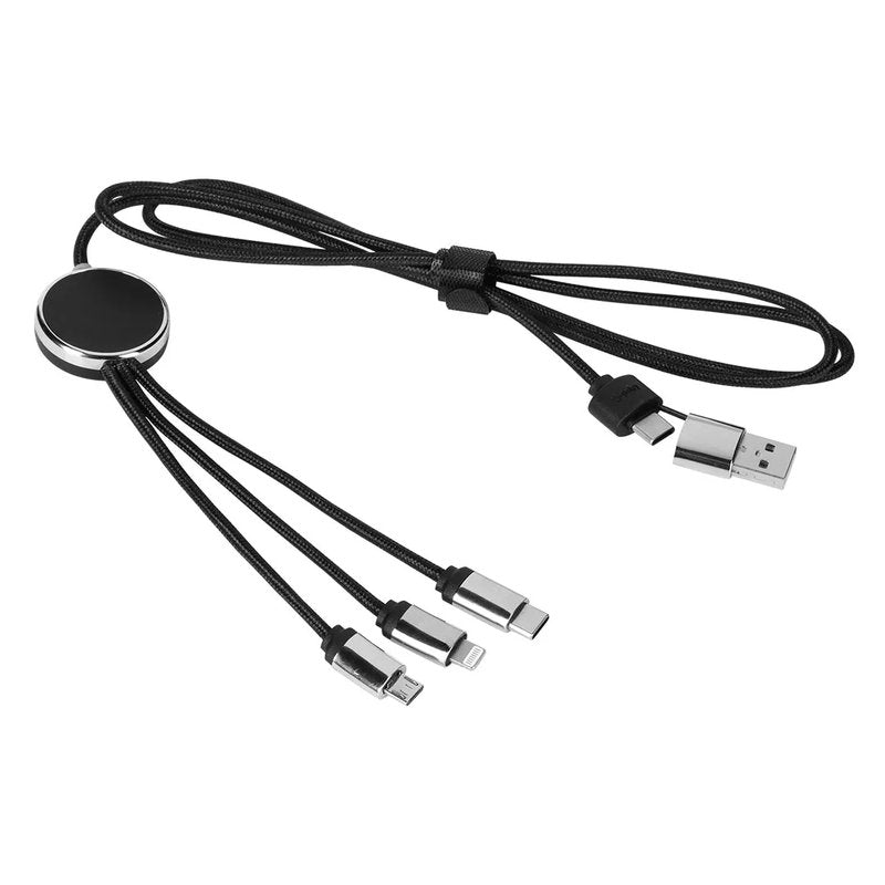 BETA 6IN1, usb kabl za punjenje, 6 u 1, crni
