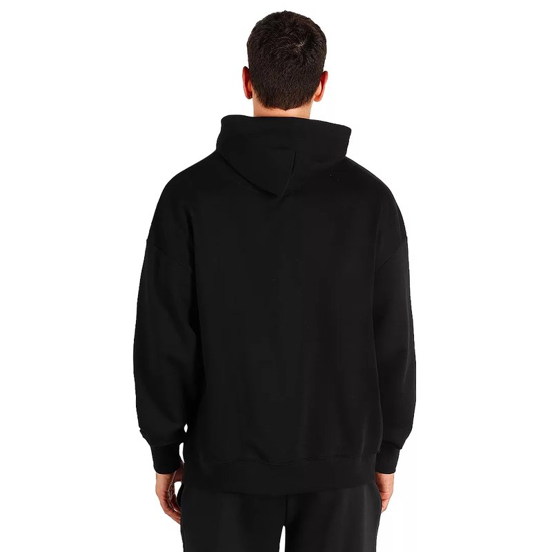 BIG HOODY, široka dukserica sa kapuljačom od organskog pamuka, 300 g/m2, crna