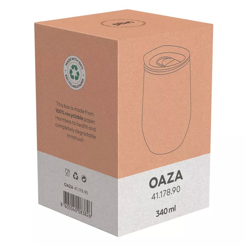 OAZA, čaša za poneti, 340 ml, bela