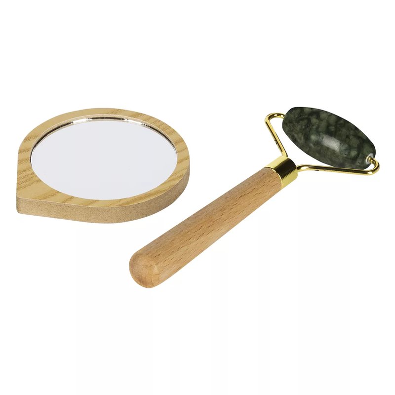 DERMA, roler i ogledalce u setu, 2/1, bež