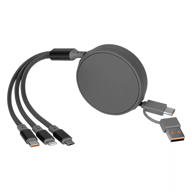 ONES 6IN1, usb type-c kabl za punjenje i prenos podataka, 6 u 1, 60w, sivi