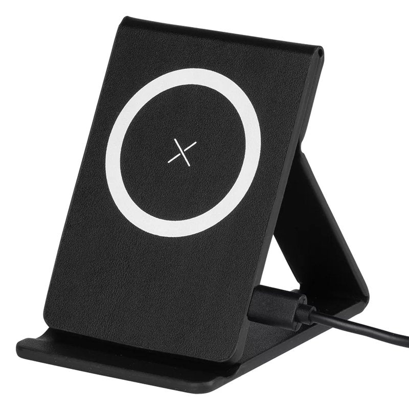 MAXWELL, sklopivi držač za telefon i bežični punjač, 15w, sa magnetom, crni
