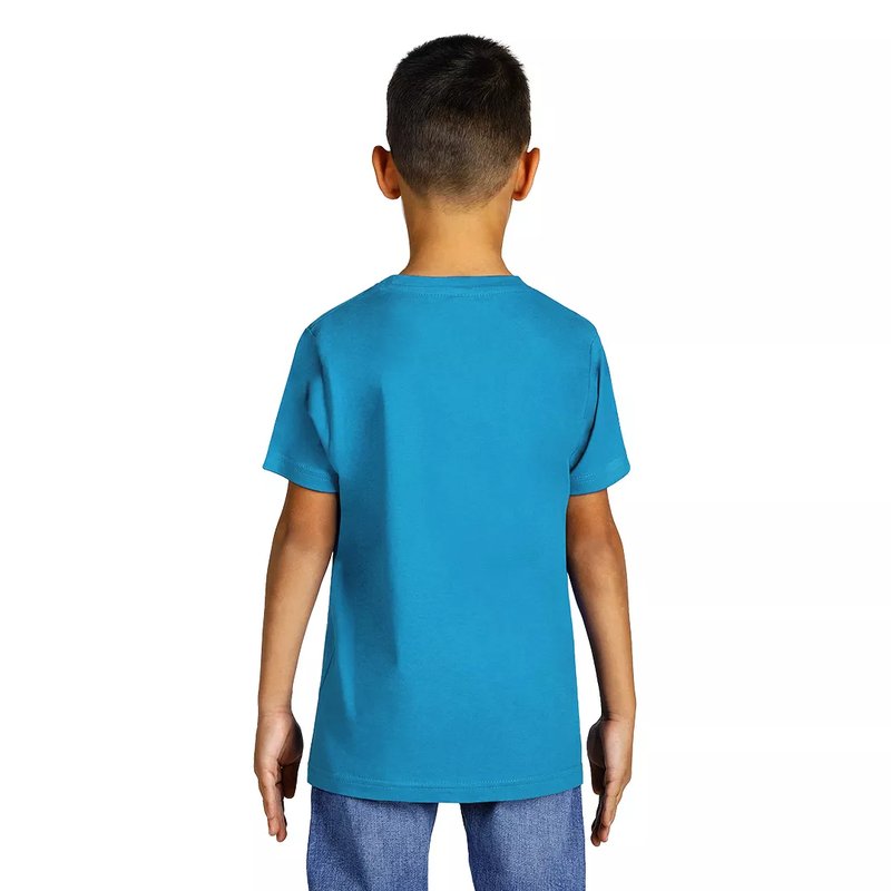 MASTER KID, dečja pamučna majica, tirkizno plava