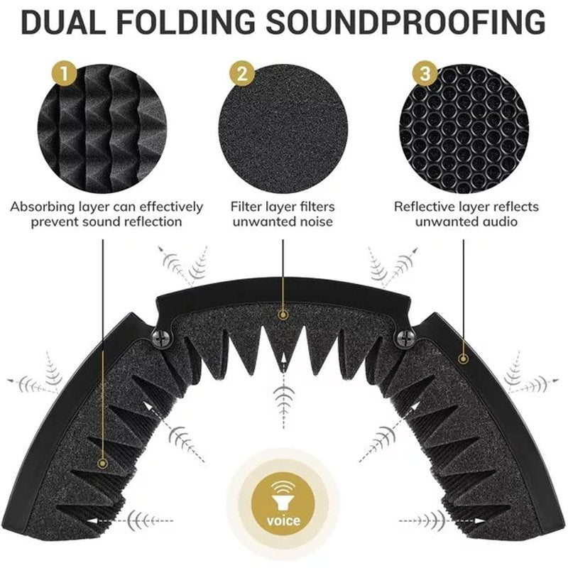 Mikrofonski Sound Shield Vokalni Refleksijski Filter
