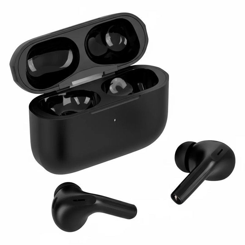 META, bežične stereo slušalice sa bežičnim punjenjem, crna