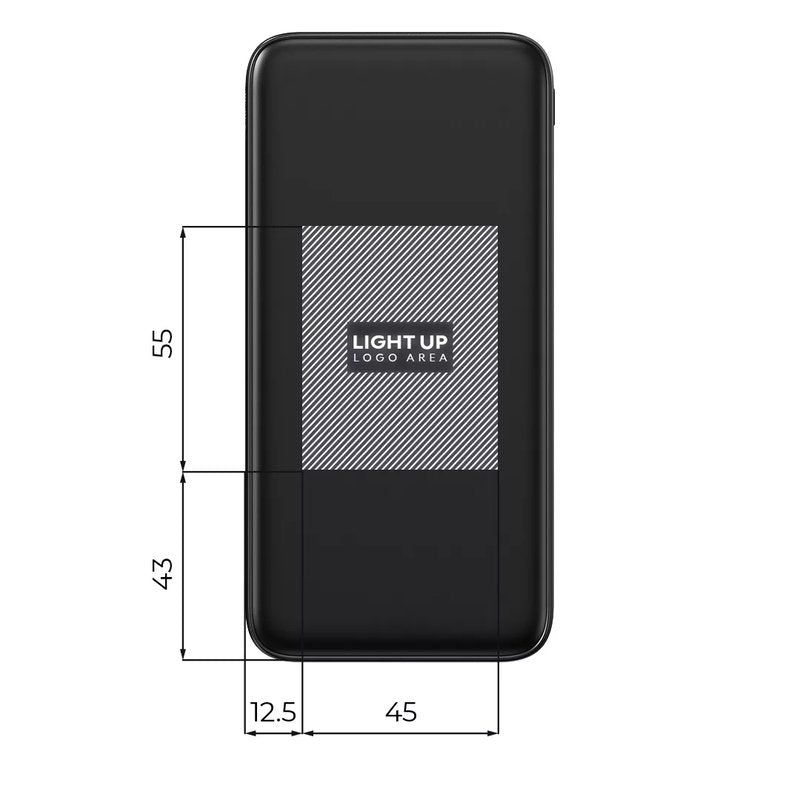 ODIN 10 PLUS, pomoćna baterija, 10.000 mah, crna